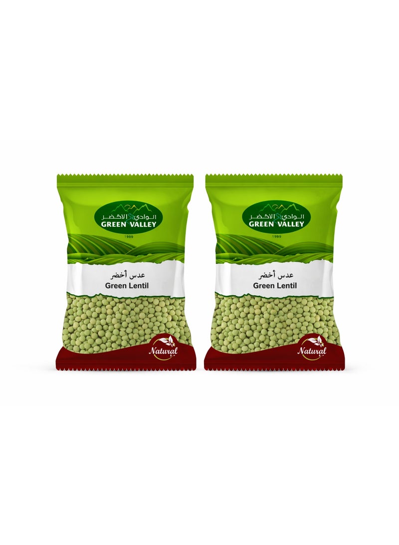 Green Valley Green Whole Lentils 1 kg x 2 Pack – Premium Quality Lentils (2 kg Total) - Image 1